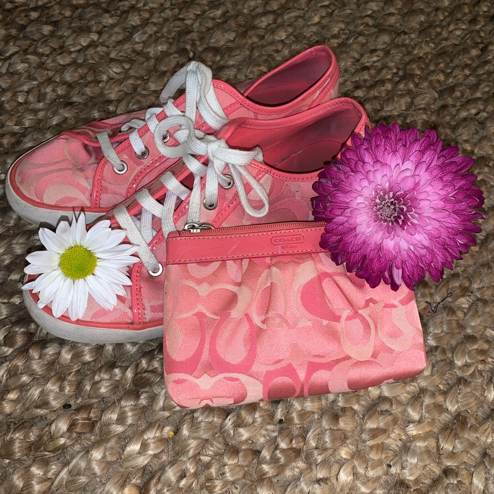 Coach Sneaker & Wristlet Bundle